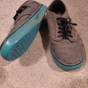 Vans Gray and Teal men's Sneakers